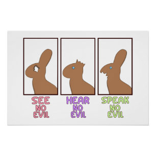 Funny Oaster Chocolate Bunnies Poster