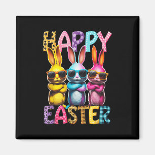 Funny Oaster Cool Bunnies Happy Osterkids Magnet