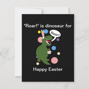 Funny Oaster Dinosaur Niedlich Personalize Postcar Karte