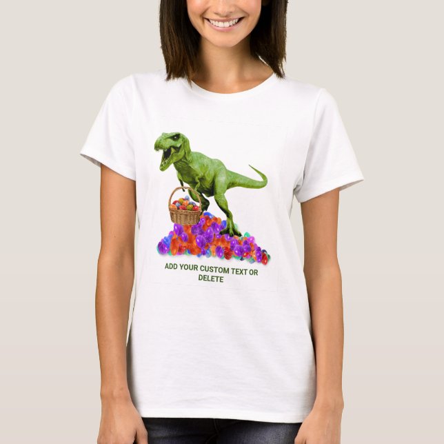 Funny Oaster Dinosaur Trex Ostereier T-Shirt (Vorderseite)