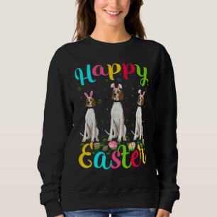 Funny Oaster Egg Bunny English Pointer Dog Happy E Sweatshirt