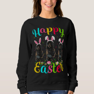 Funny Oaster Egg Bunny Portugiesischer Wasserhund Sweatshirt