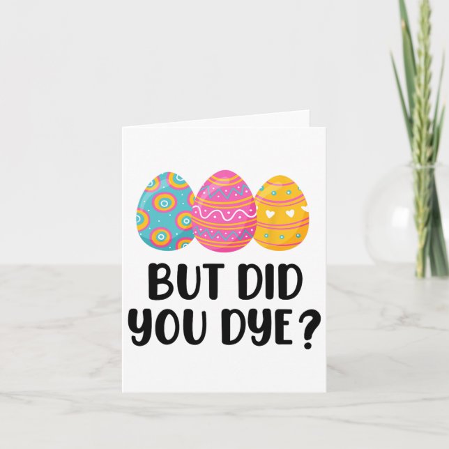 Funny Oaster Egg Dye Karte (Vorderseite)