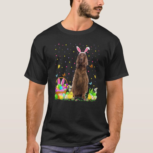 Funny Oaster Egg Jagen Irish Setter Dog Oster S T-Shirt (Vorderseite)