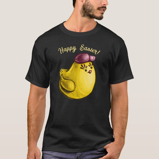 Funny Oaster Hähnchen Cooler Cartoon T-Shirt (Vorderseite)