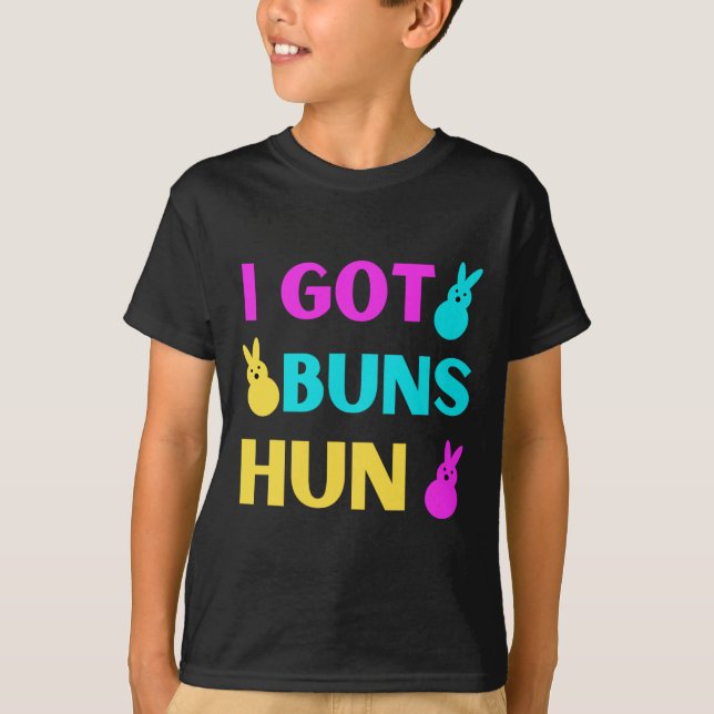 Funny Oaster - Ich Got Buns Marshmallow Candy Bunn T-Shirt (Vorderseite)