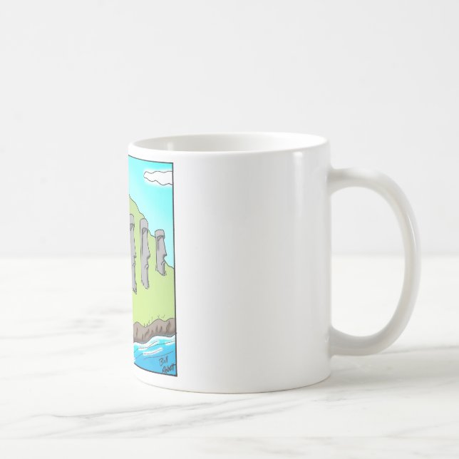 Funny Oaster Island Zigar Cartoon Geschenke Tasse (Rechts)