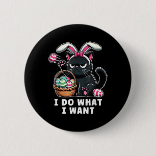 Funny Oaster Katze Ostern Bysket Stuffers Männer F Button