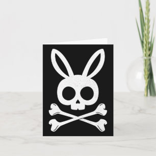 Funny Oaster Pirate Piratenflagge Bunny Skull Rabb Karte