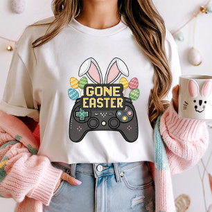 Funny Oaster Pixel Art Bunny Controller T-Shirt