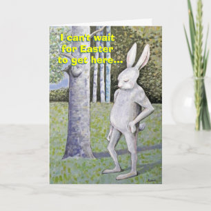 Funny Oaster Rabbit Card Feiertagskarte