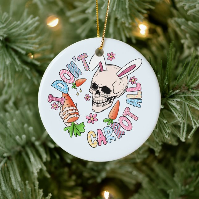 Funny Oaster Skull Keramik Ornament (Baum)