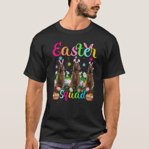 Funny Oaster Squad Bunny Ear Irish Setter Dog Happ T-Shirt