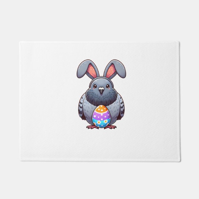 Funny Oaster Taube Lover Eggs Bunny Rabbit Bu Fußmatte (Vorderseite)