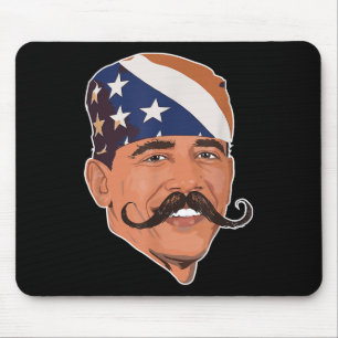 Funny Obama Mustache American Mousepad
