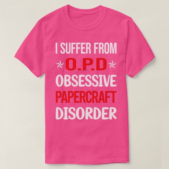 Funny Obsessive 01 Papierfass T-Shirt (Design vorne)