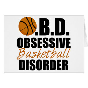 Funny Obsessive Basketball Disease Card