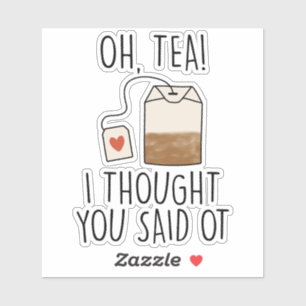 Funny Occupational Therapy Tea Lover Design Aufkleber