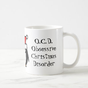 Funny OCD zwanghafte Weihnachtsstörung Kaffee Tass Kaffeetasse