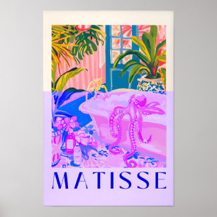 Funny Octopus Art Print, Maximalismus Wall Art, He Poster
