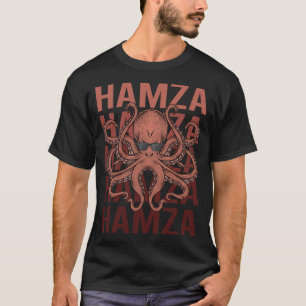 Funny Octopus - Hamza Name T-Shirt