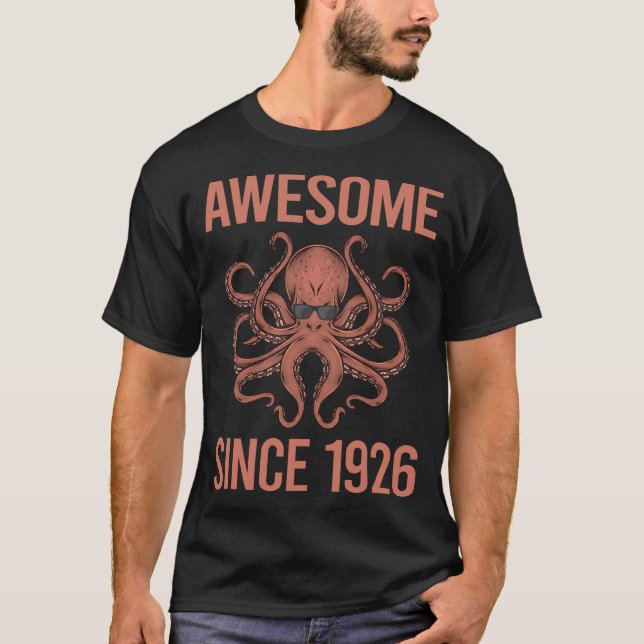 Funny Octopus - Phantastisch seit 1926 T-Shirt (Vorderseite)
