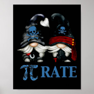 Funny Octopus pi Day Symbol für Mathematiklehrer P Poster