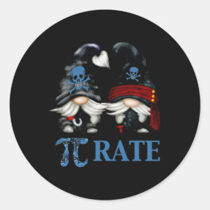 Funny Octopus pi Day Symbol für Mathematiklehrer P Runder Aufkleber