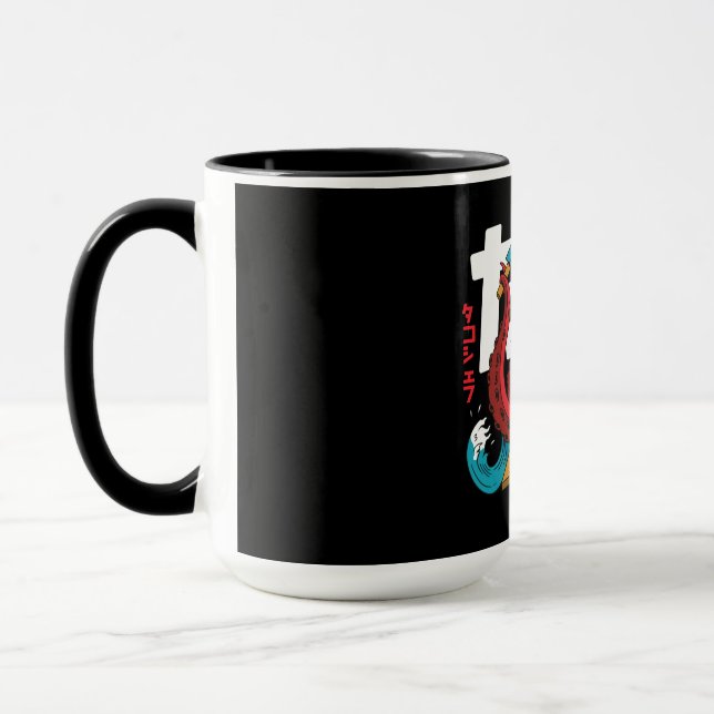 Funny Octopus Sushi Koch Design Tasse (Links)