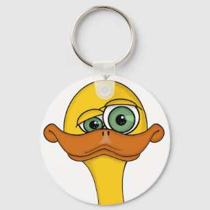 Funny Odd Duck Cartoon Schlüsselanhänger