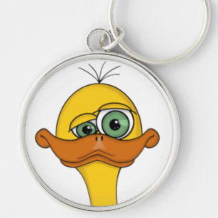 Funny Odd Duck Cartoon Schlüsselanhänger