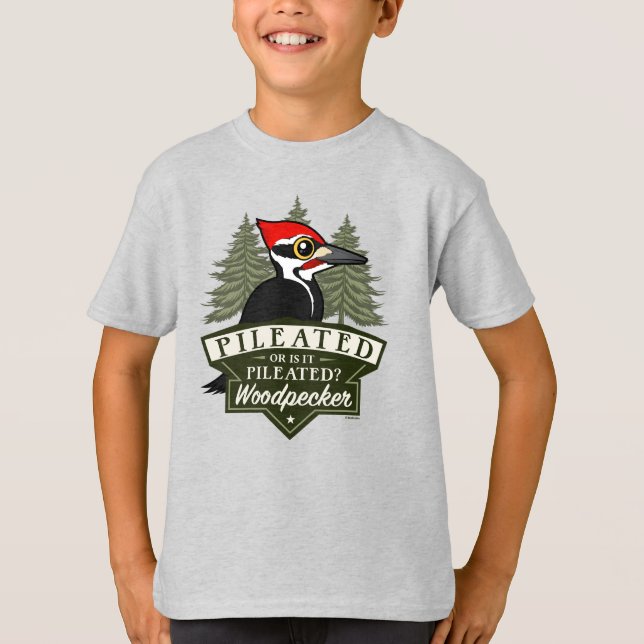 Funny oder ist es Pileated Woodpecker Pronunciatio T-Shirt (Vorderseite)