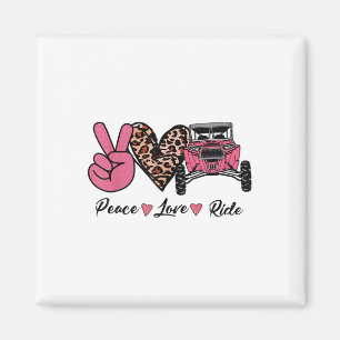 Funny Off Road Side by Side Utv Peace Liebe Ride S Magnet