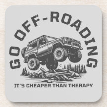 Funny Off-Roading Zitat billiger als Therapie