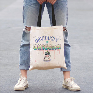 Funny offensichtlich ein Einhorn Niedlich Kawaii G Tragetasche