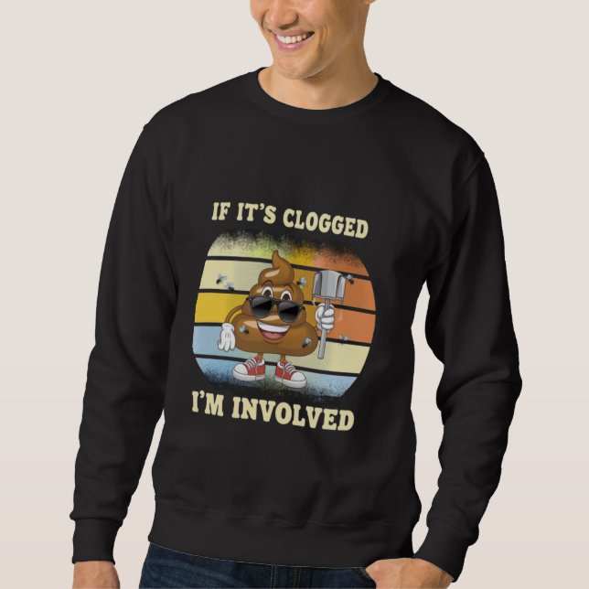 Funny Offensive Adult Humor, wenn es gequält Invol Sweatshirt (Vorderseite)