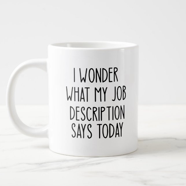 Funny Office Coworker Funny Gift Jumbo-Tasse (Links)