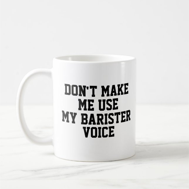 Funny Office Custom Personalize Job Title Barister Kaffeetasse (Links)