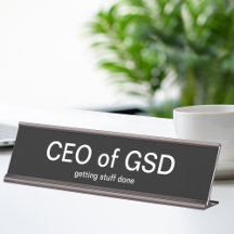 Funny Office Desk Name Plate Führungskraft Geschen