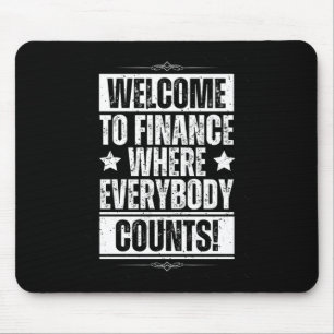 Funny Office Finance Sticker1 Mousepad