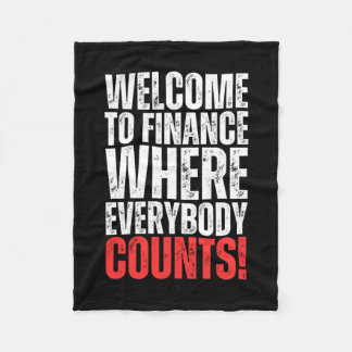 Funny Office Finance Sticker2 Fleecedecke