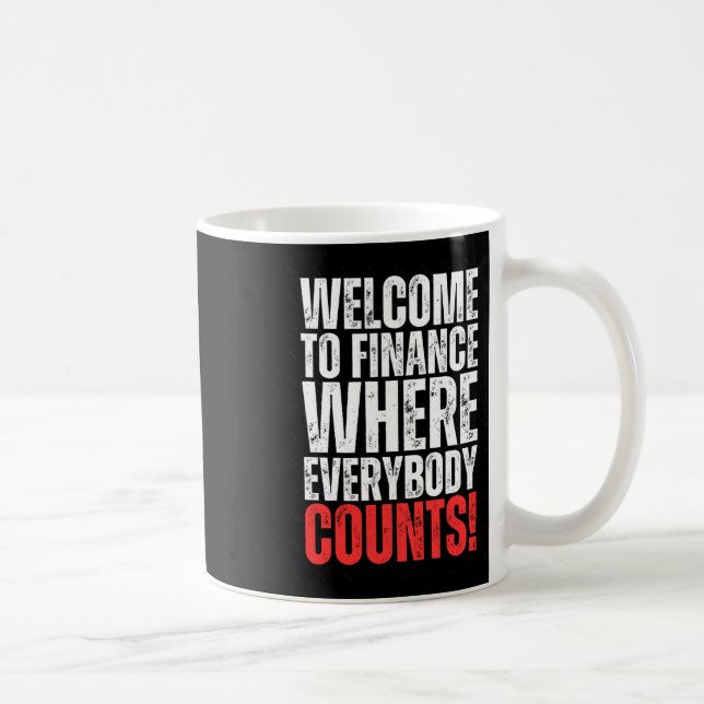 Funny Office Finance Sticker2 Kaffeetasse (Rechts)