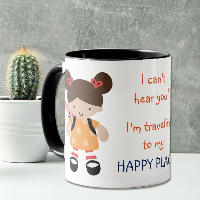 Funny Office Happy Place Backpack Tasse (Von Creator hochgeladen)