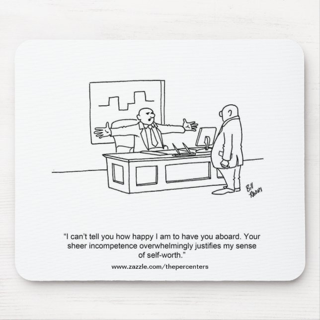 Funny Office Humor Mouse Pad Gift Mousepad (Vorne)