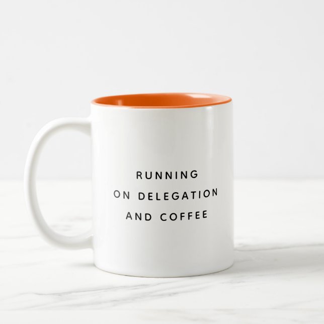Funny Office Mug For Boss Coworker Manager Modern Zweifarbige Tasse (Links)