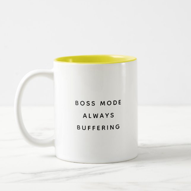 Funny Office Mug For Boss Coworker Manager Modern Zweifarbige Tasse (Links)