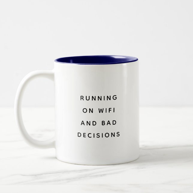 Funny Office Mug With Sarcastic Work Quotes Gifts  Zweifarbige Tasse (Links)