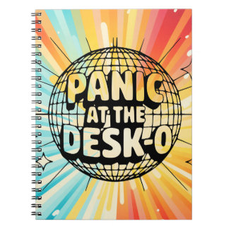 Funny Office Notebook-Panic at the Desk Disco Ball Notizblock