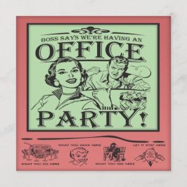 Funny Office Party Einladung