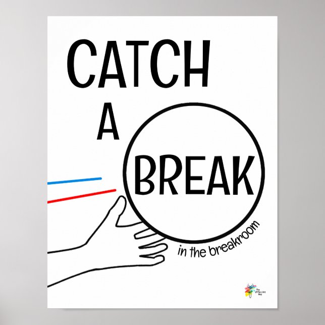 Funny Office Poster for Break Room Frische Pasta m (Vorne)